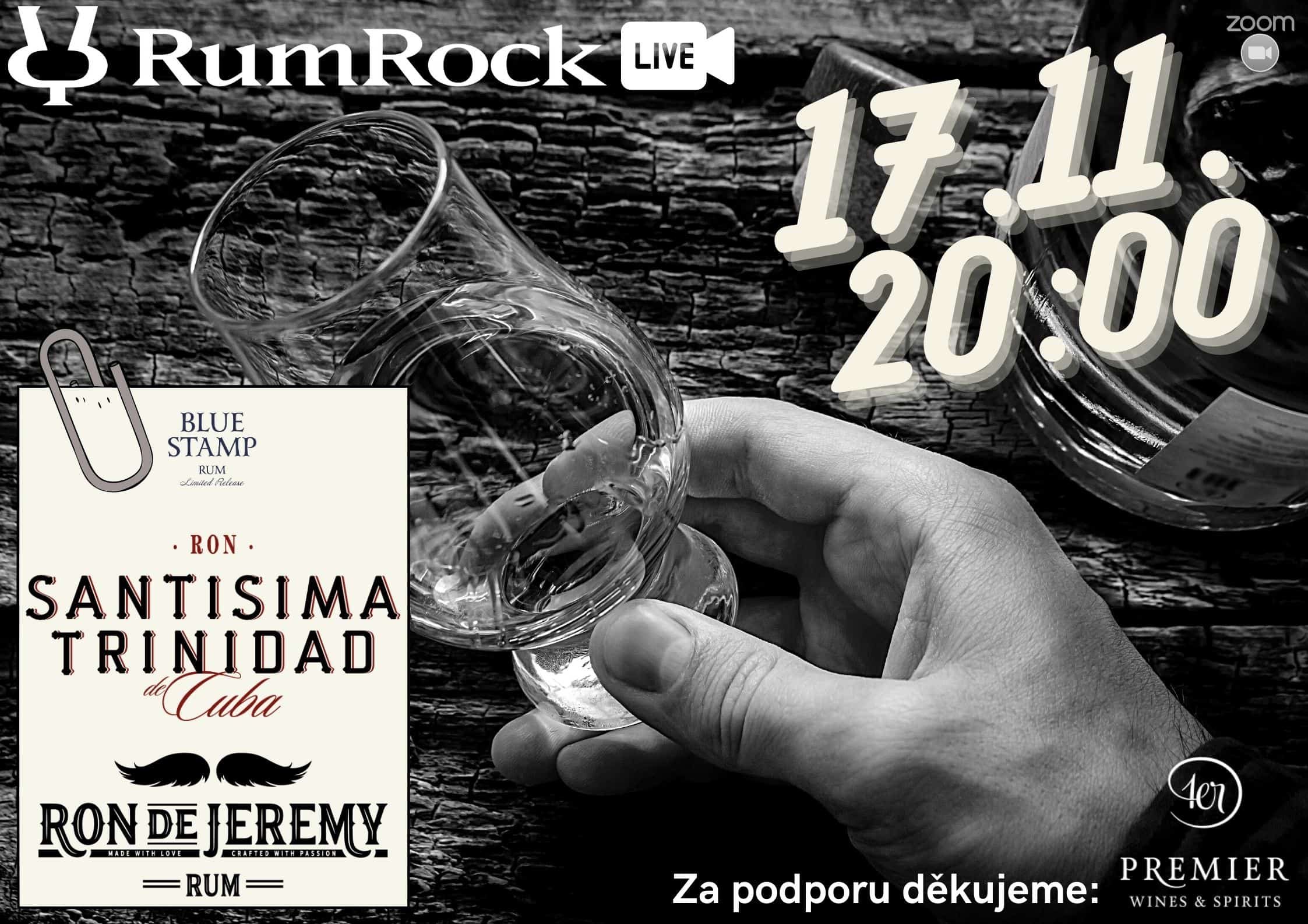 RumRock Live VI. Blue Stamp, Santisima 15y, Ron de Jeremy 30y s Premier Wines